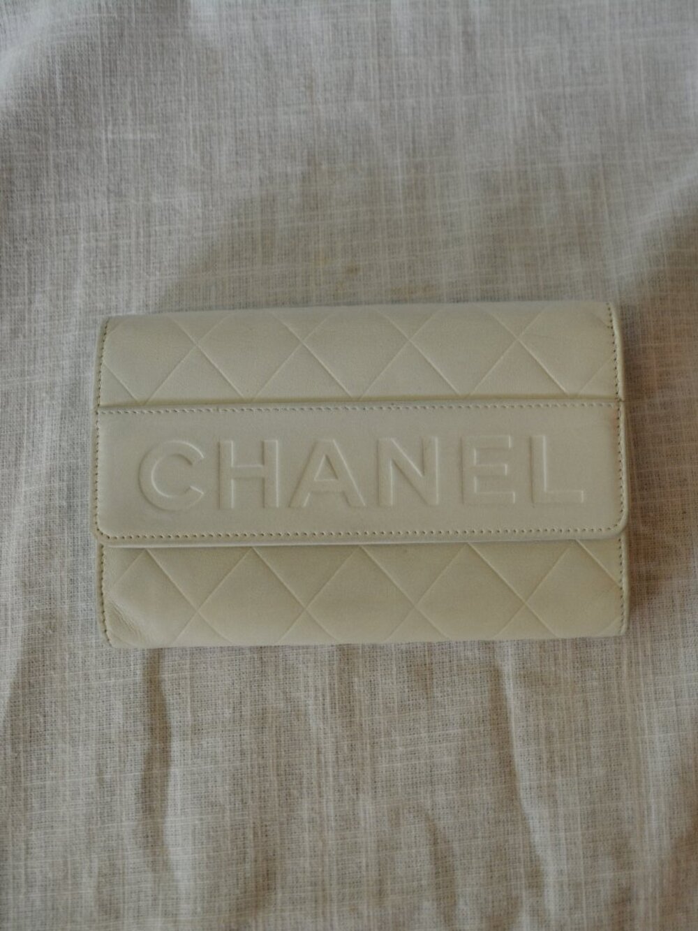 Chanel Quilted Logo Bifold Wallet